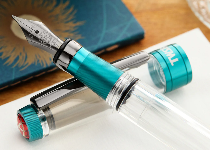 TWSBI Diamond 580ALR Fountain Pen - Caribbean with Onyx