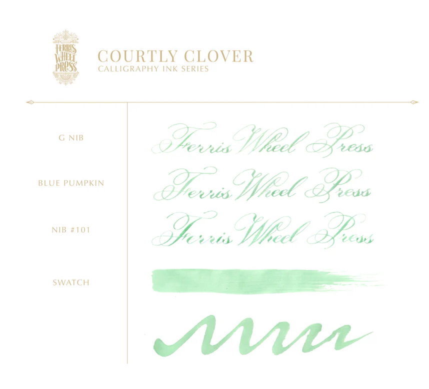 Ferris Wheel Press Calligraphy Ink - Courtly Clover
