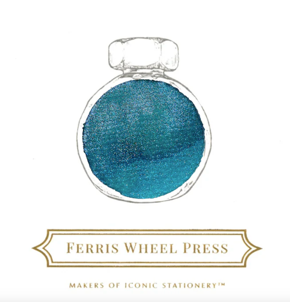 Ferris Wheel Press x Ginza Tsutaya Book Fountain Pen Ink - Tokyo Bay Blue