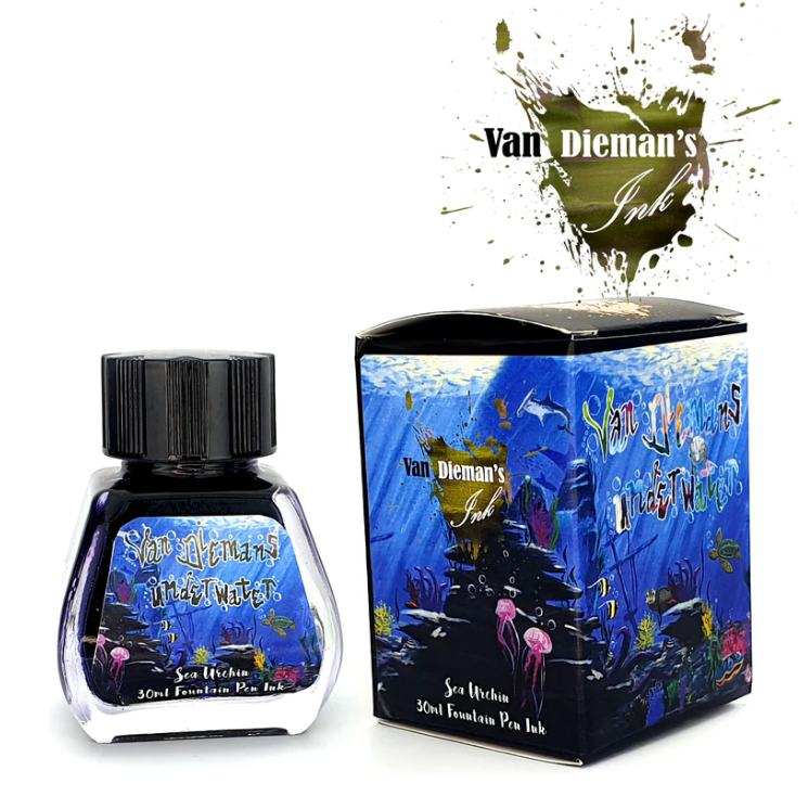 Van Dieman's Underwater Fountain Pen Ink - Sea Urchin - The Ink Shoppe Philippines