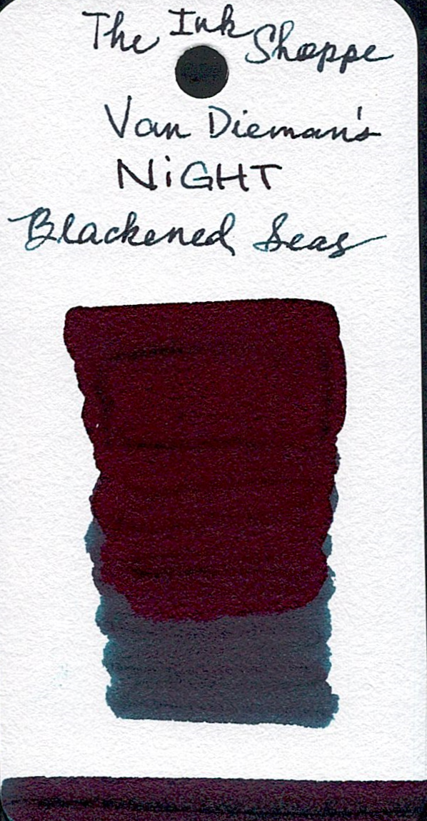 Van Dieman's Night Fountain Pen Ink - Blackened Seas