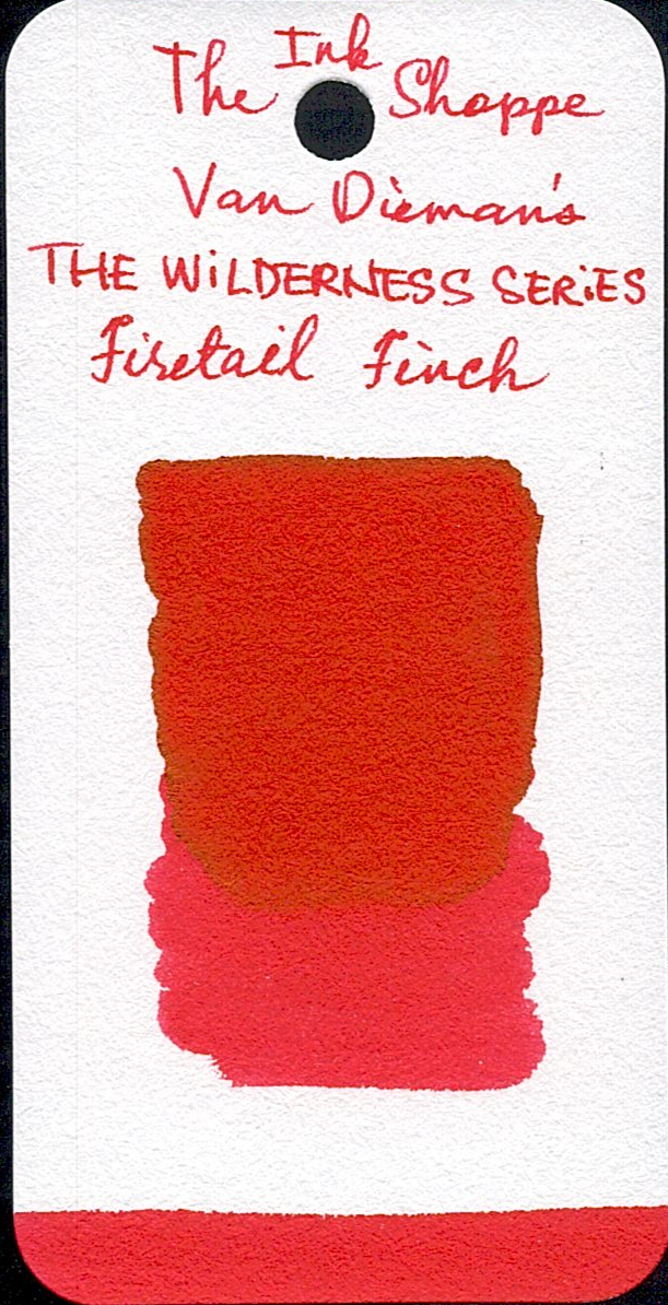 Van Dieman's Wilderness Fountain Pen Ink - Firetail Finch