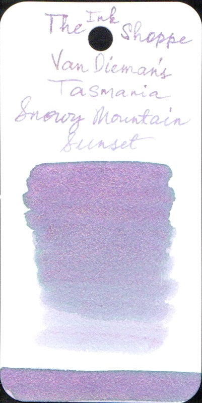 Van Dieman's Tasmania Fountain Pen Ink - Snowy Mountain Sunset