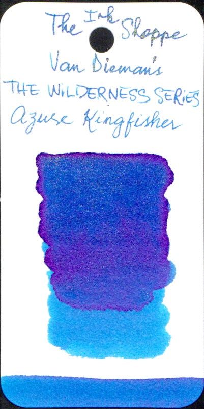 Van Dieman's Wilderness Fountain Pen Ink - Azure Kingfisher