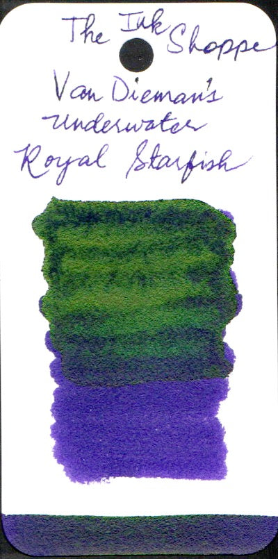 Van Dieman's Underwater Fountain Pen Ink - Royal Starfish - The Ink Shoppe Philippines