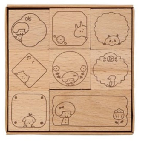 Mark's Mizutama Wooden Stamp Set (8pcs)