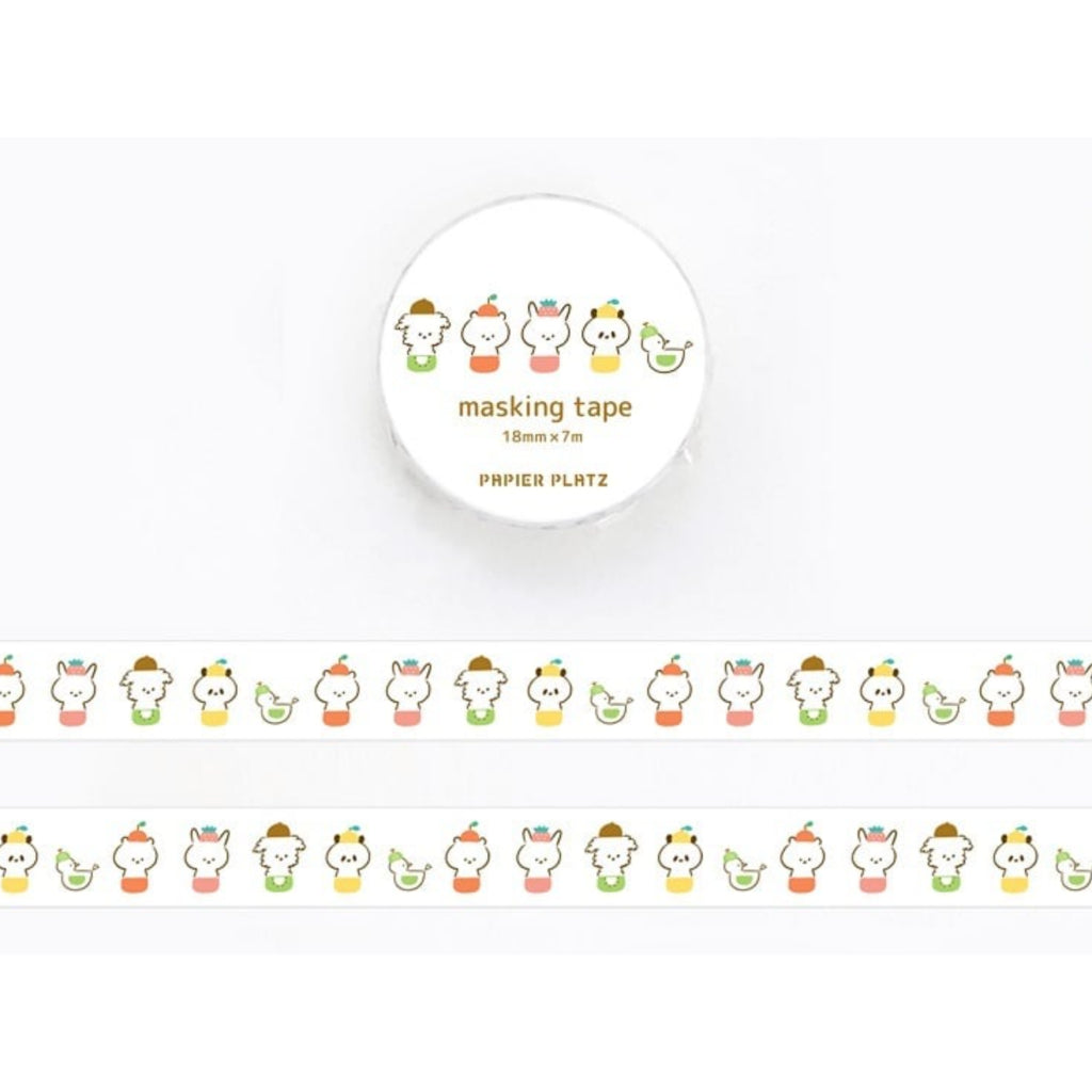 Papier Platz Mizutama "Fruits-chan Series" Masking Tape