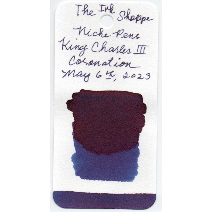 Niche Pens King Charles III Coronation Fountain Pen INK SAMPLE (3ml)