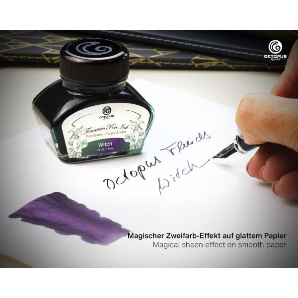 Octopus Fluids Sheen Fountain Pen Ink Bottle (30mL)
