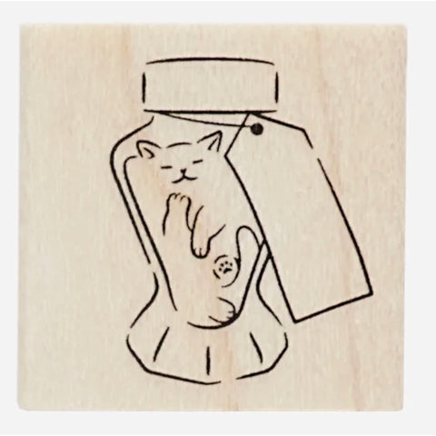 Ancora Ink Bottle Rubber Stamp