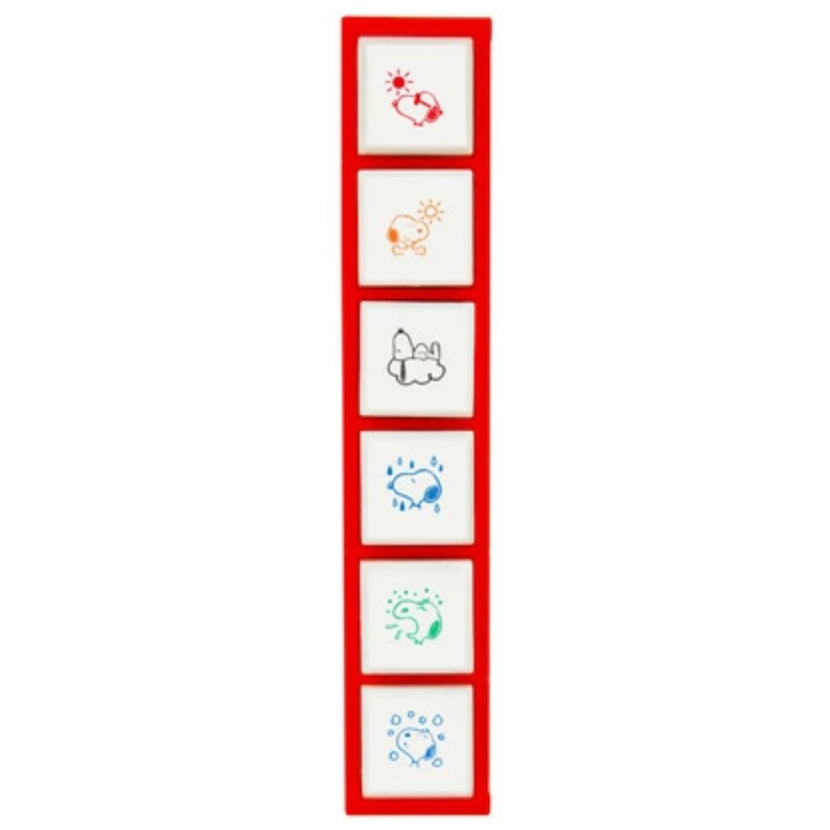 Kodomo No Kao Pochitto6 Push Button Stamp PEANUTS