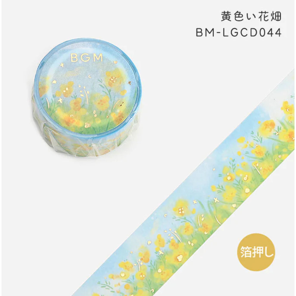 BGM 20mm x 5m Washi Tape with Gold-Foil Stamping