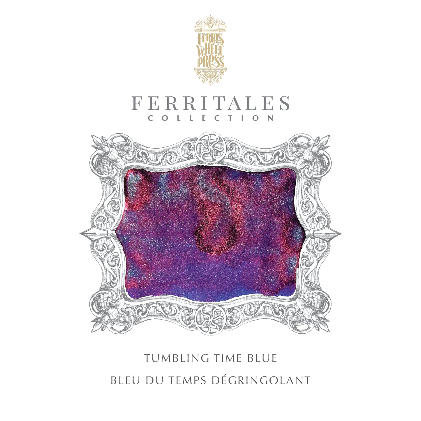 Ferris Wheel Press FerriTales Fountain Pen Ink - Tumbling Time Blue - The Ink Shoppe Philippines