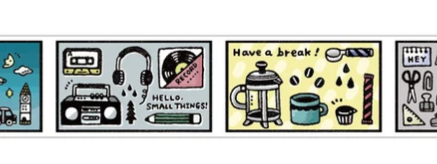 Papier Platz x Eric Small Things Washi Tape FULL ROLL - The Ink Shoppe Philippines