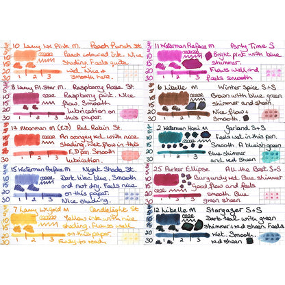 Diamine Inkvent 2021 Fountain Pen Ink Samples (3mL)