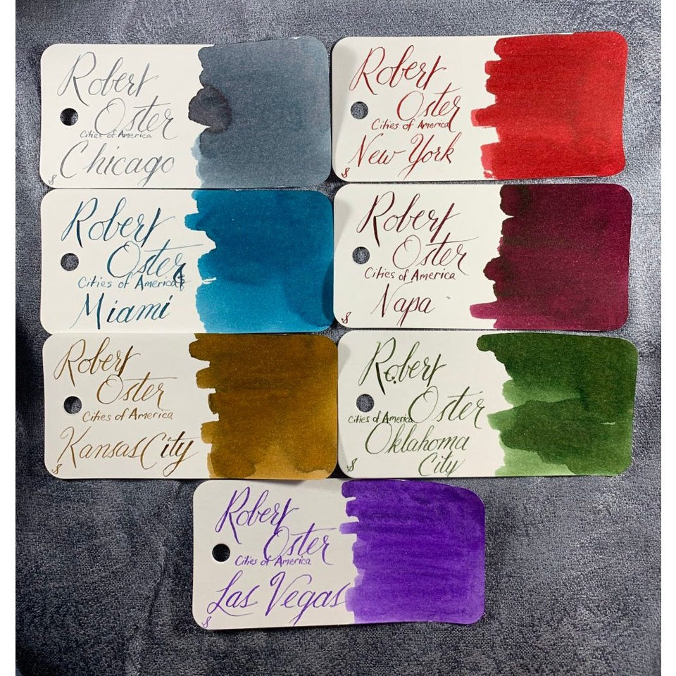 Robert Oster Fountain Pen Ink Samples (3mL) Part 1 (A to D)