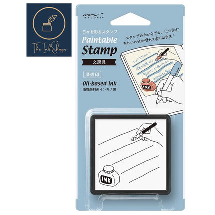 Midori Self-Inked Paintable Planner Stamp - Memo