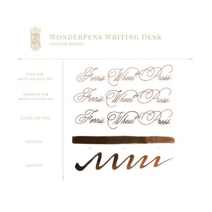 Ferris Wheel Press Curious Collaborations Writing Desk Wonder Pens Fountain Pen Ink Sample (3mL)