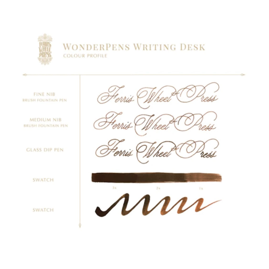 Ferris Wheel Press Curious Collaborations Writing Desk Wonder Pens Fountain Pen Ink Sample (3mL)