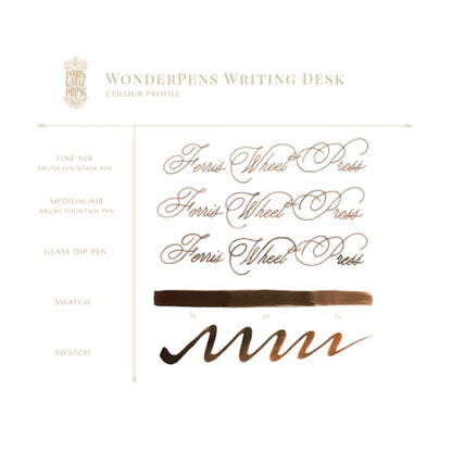 Ferris Wheel Press Curious Collaborations Writing Desk Wonder Pens Fountain Pen Ink Sample (3mL)