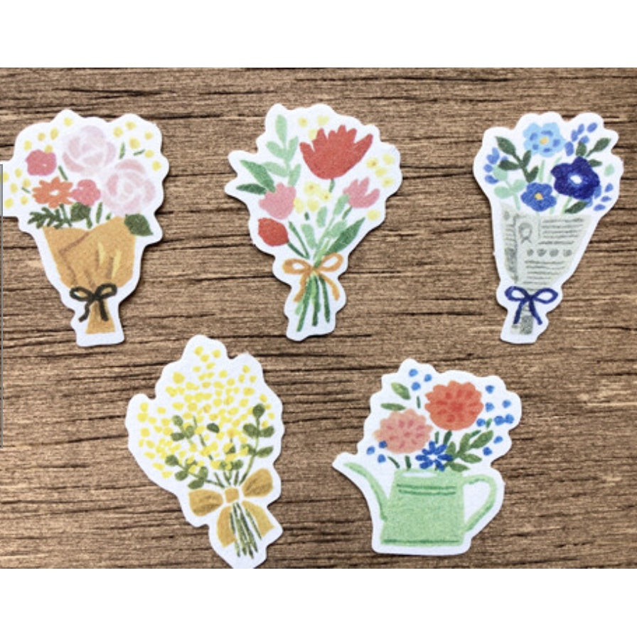 Furukawa Washi Flake Stickers Paper Marche Series