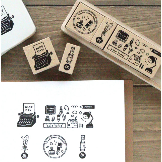 Sanby x Eric Collaboration Wooden Stamp Set