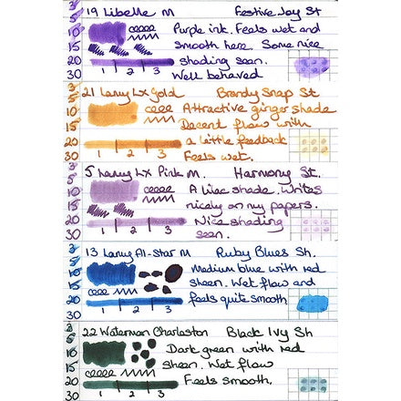 Diamine Inkvent 2021 Fountain Pen Ink Samples (3mL)