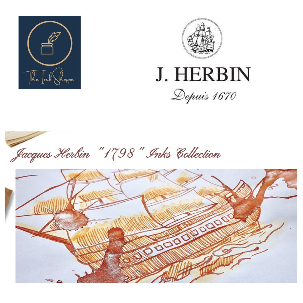 Jacques Herbin 1798 Ink Collection Fountain Pen Ink Sample (3ml)