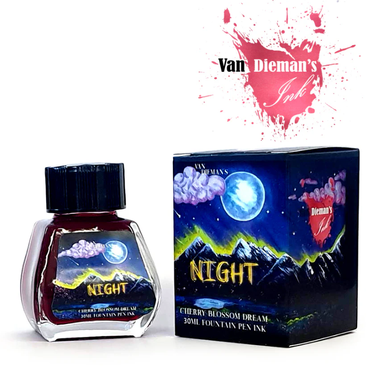 Van Dieman's Night Fountain Pen Ink - Cherry Blossom Dream