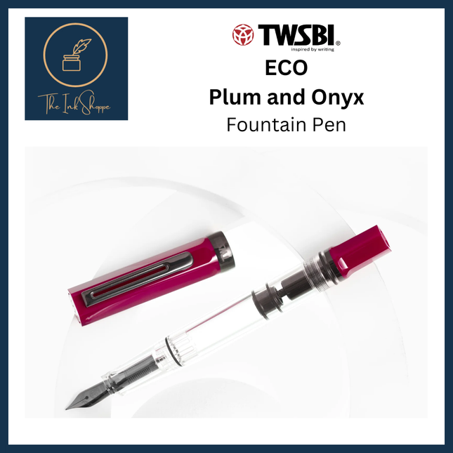 TWSBI ECO Plum and Onyx Fountain Pen