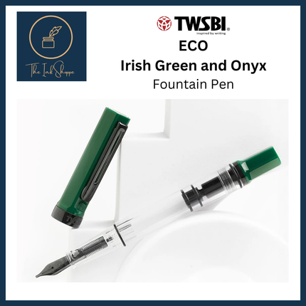 TWSBI ECO Irish Green and Onyx Fountain Pen