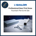 Sailor x Plus Collaboration First Snow Professional Gear Slim Fountain Pen & Ink Set
