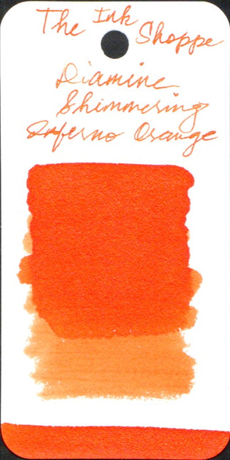 Diamine Shimmer-tastic Fountain Pen Ink - Inferno Orange - The Ink Shoppe Philippines