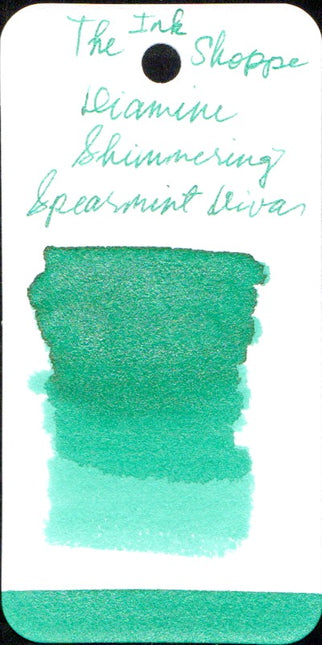 Diamine Shimmer-tastic Fountain Pen Ink - Spearmint Diva - The Ink Shoppe Philippines