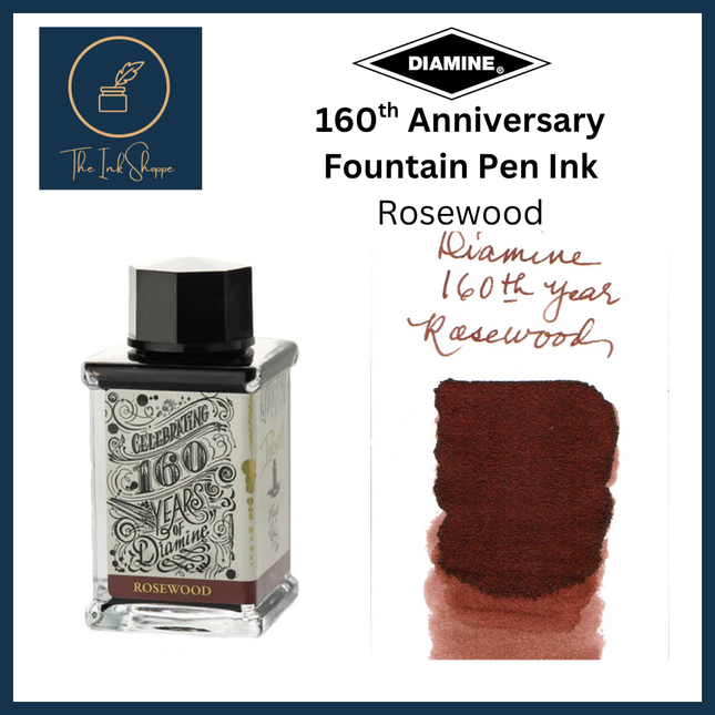 Diamine 160th Anniversary Fountain Pen Ink - Rosewood
