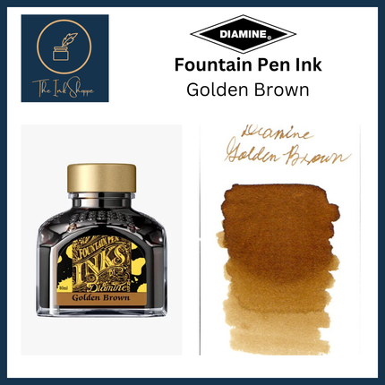 Diamine Fountain Pen Ink - Golden Brown