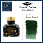 Diamine Fountain Pen Ink - Green Black