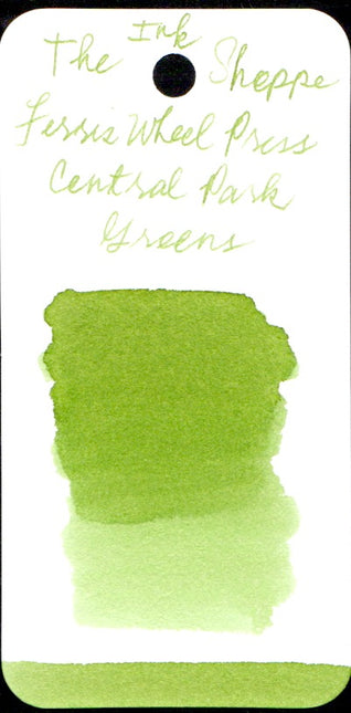 Ferris Wheel Press Fountain Pen Ink - Central Park Greens - The Ink Shoppe Philippines