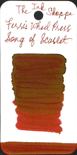 Ferris Wheel Press FerriTales Fountain Pen Ink - Song of Scarlet - The Ink Shoppe Philippines