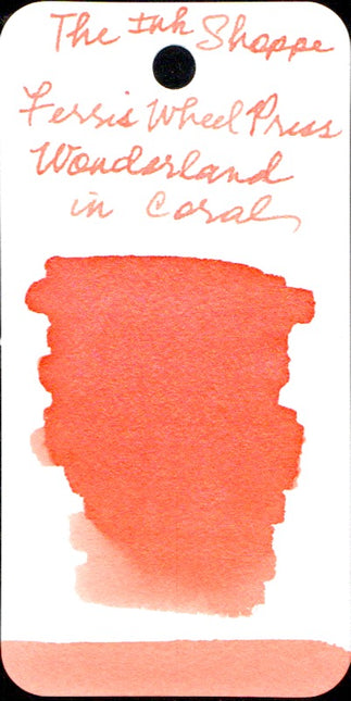 Ferris Wheel Press Fountain Pen Ink - Wonderland in Coral - The Ink Shoppe Philippines