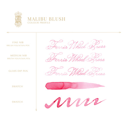 Ferris Wheel Press Fountain Pen Ink - Malibu Blush - The Ink Shoppe Philippines