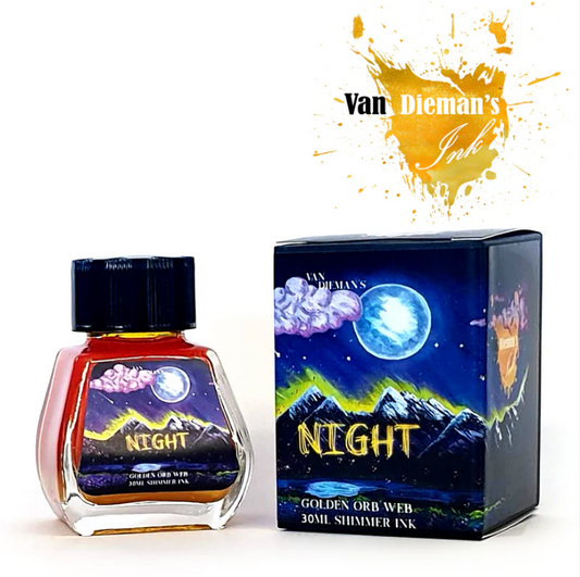 Van Dieman's Night Fountain Pen Ink - Golden Orb Web