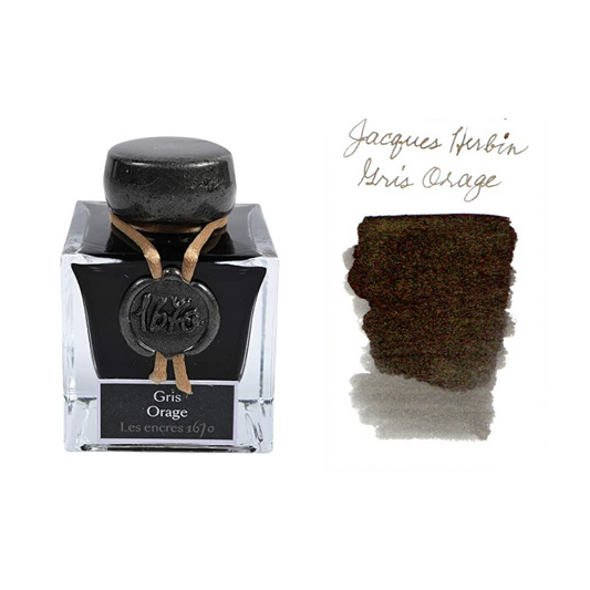 J. Herbin 1670 Collection Fountain Pen Ink - Gris Orage - The Ink Shoppe Philippines