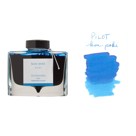 Pilot Iroshizuku Fountain Pen Ink - Kon-peki - The Ink Shoppe Philippines