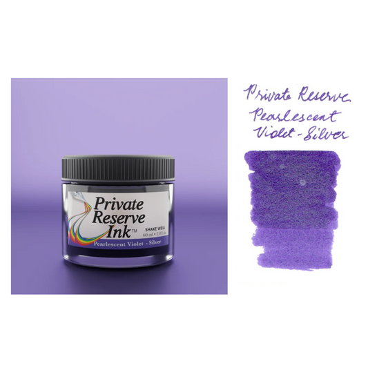 Private Reserve Ink Fountain Pen Ink - Pearlescent Violet-Silver