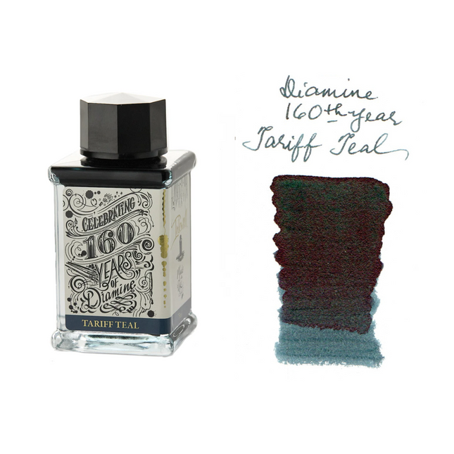 Diamine 160th Anniversary Fountain Pen Ink - Tariff Teal