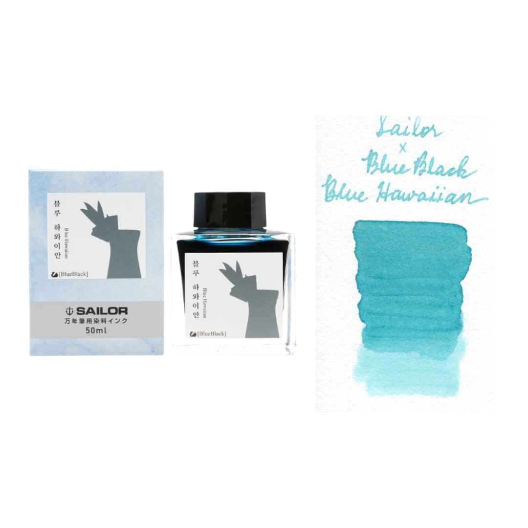 Sailor x BlueBlack Fountain Pen Ink - Blue Hawaiian