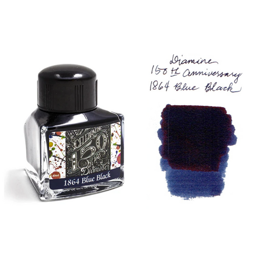 Diamine 150th Anniversary Fountain Pen Ink - 1864 Blue Black