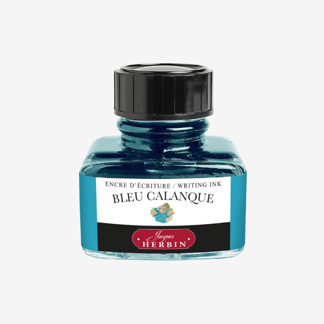 J. Herbin Fountain Pen Ink - Bleu Calanque