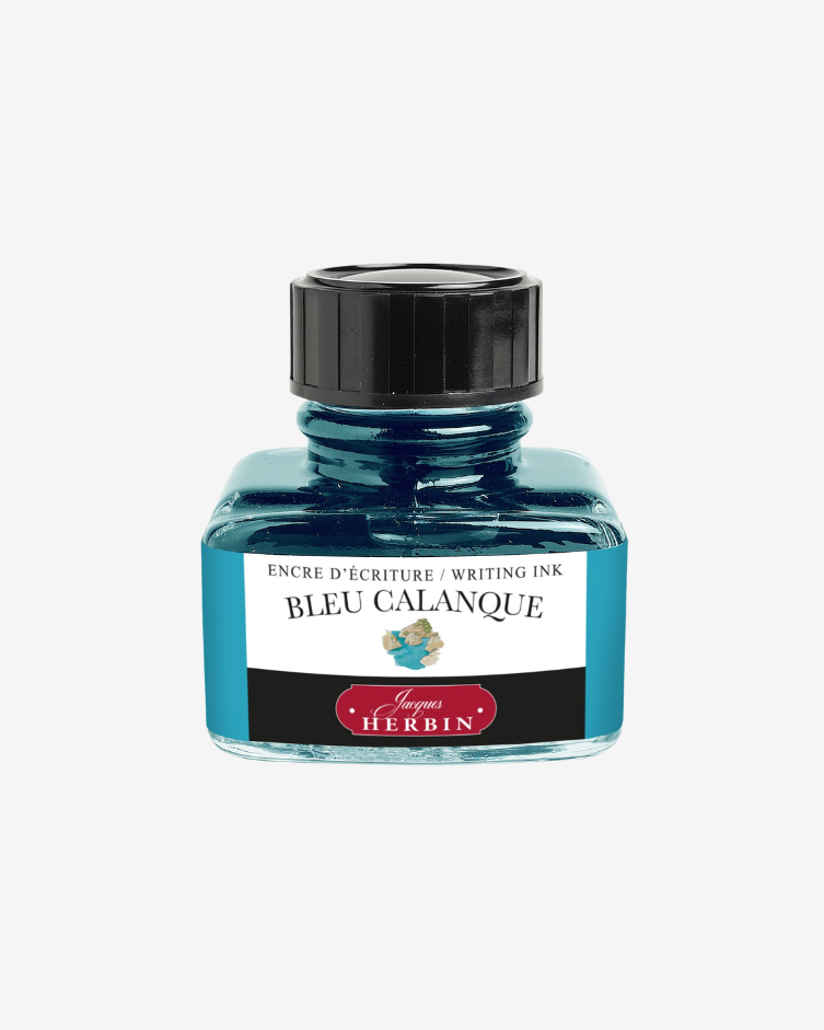 J. Herbin Fountain Pen Ink - Bleu Calanque